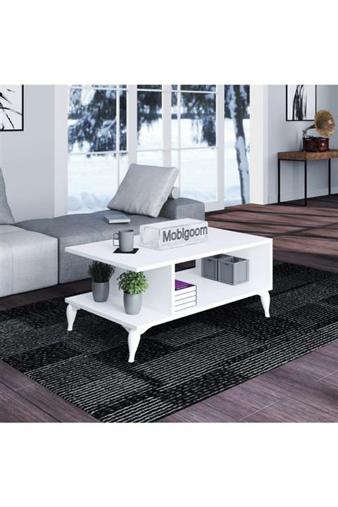 SANALAL Orta Yan Sehpa Beyaz