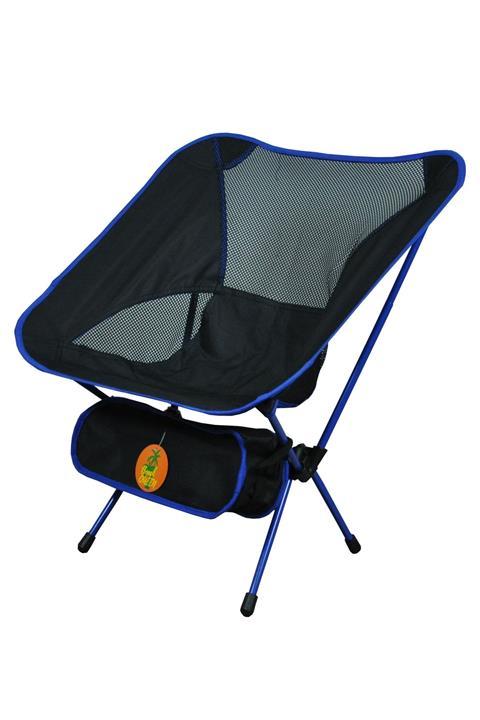 Beach Queen Pratik Hafif Kamp Plaj Ve Balıkçı Sandalyesi Mavi Çizgili Bq110 Blue