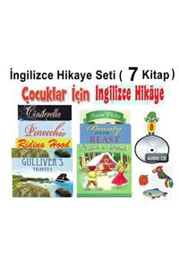 Piramit Kitapçılık Çocuklar ve İngilizceye Yeni Başlayanlar İngilizce Hikaye Seti 7 Kitap ve  Ses Cd'si 1.2.3. Düzey