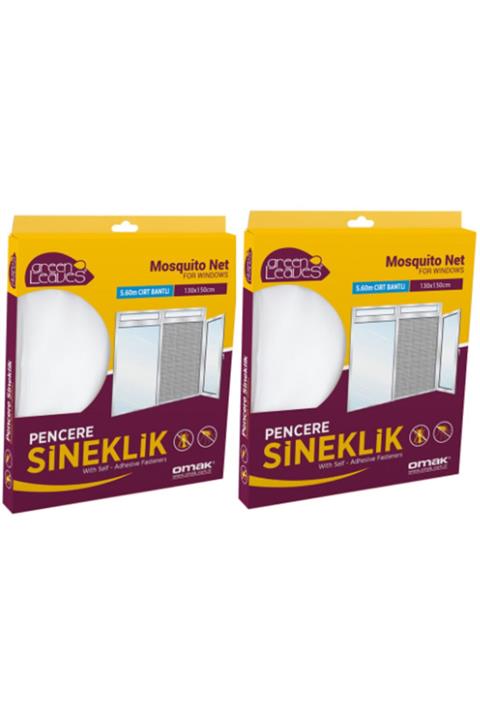 OMAK Greenleaves Pencere Sinekliği 130x150 Cm 2 Paket