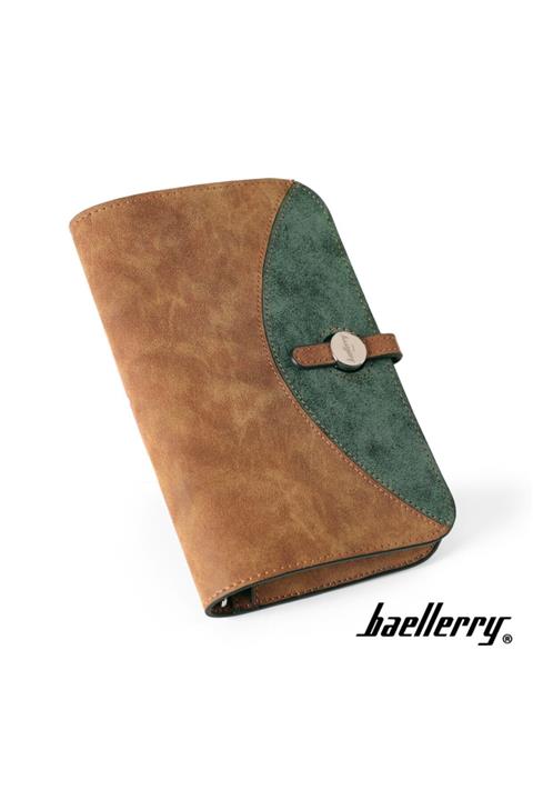 baellerry Lovely Serisi Yeni Moda Uzun Model Kadın Italyan Nubuk Deri Portföy Cüzdan