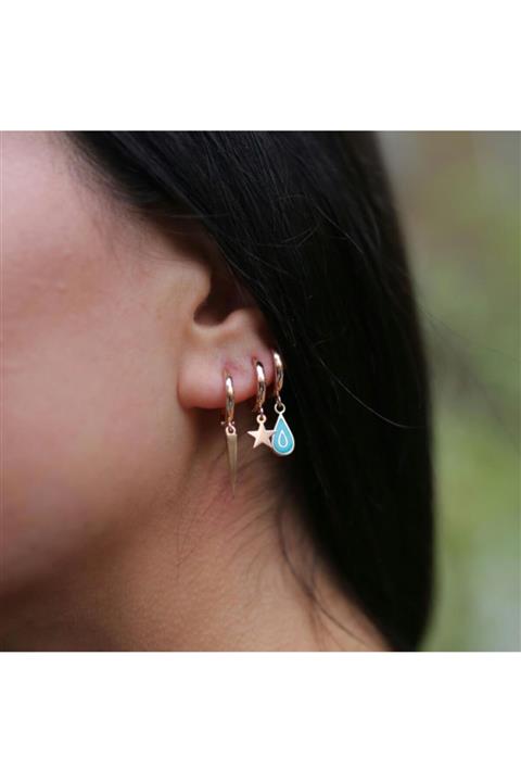 ByGoldenHouse Üçlü Sallantılı Kombin Küpe