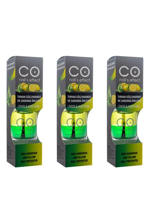 CO Nail's Effect Co Tırnak Güçlendirici Ve Sararma Önleyici 3'lü