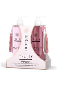 Thalia Duo Care El Bakım Seti - Ahududu Özlü - (400 ml Sıvı Sabun + 400 ml El & Tırnak Bakım Losyonu)