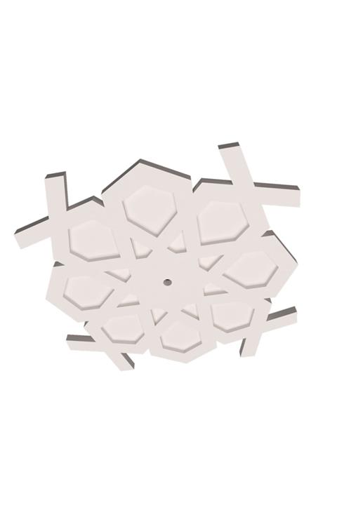 MOTİFPİYER Tavan Göbek 47cm Çap 2cm Kalınlık-3adet