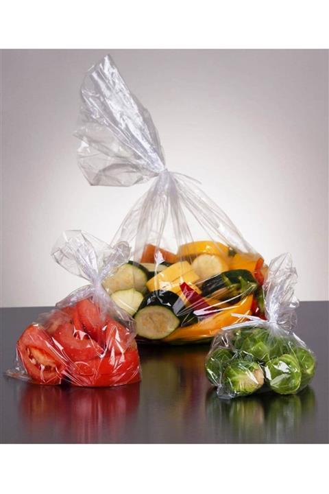 ERSİN AMBALAJ Buzdolabı Poşeti Bakkaliye Et Şeker Poşeti 3 Kg'luk 1 Kg 25x42cm