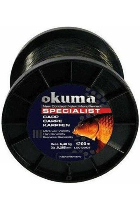 Okuma Carp 1200 Mt 10,00 Lb 4,56 Kg 0,26 Mm Camou Misina