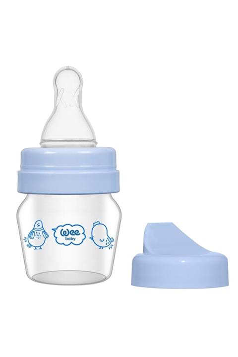 Wee Baby Mavi Mini Cam Alıştırma Bardağı Seti 30 ml 0-6 Ay