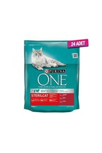 Purina 24 Adet - One Sterilised Sığır Etli Kısırlaştırılmış Kedi Maması 800 Gr