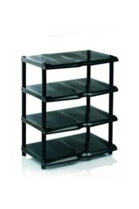 modalonga Siyah Plastik Ayakkabılık 4 Katlı