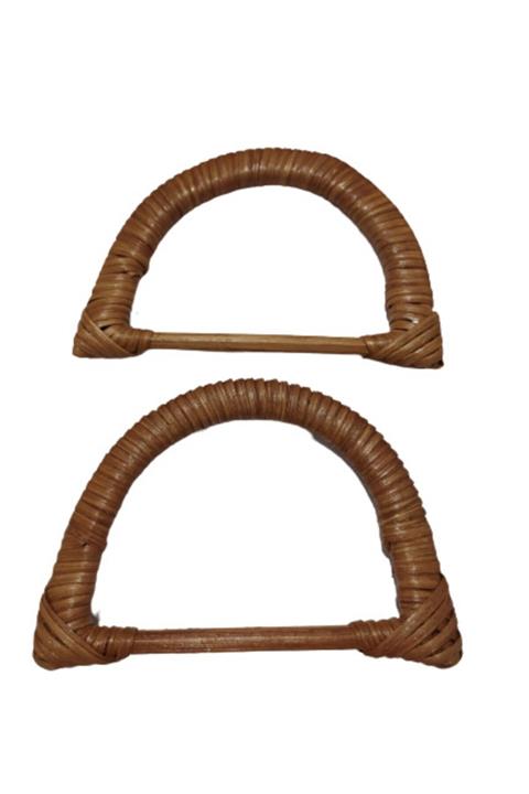 Giftbreak Sargılı Kahve Bambu D Model Çanta Sapı 15 cm