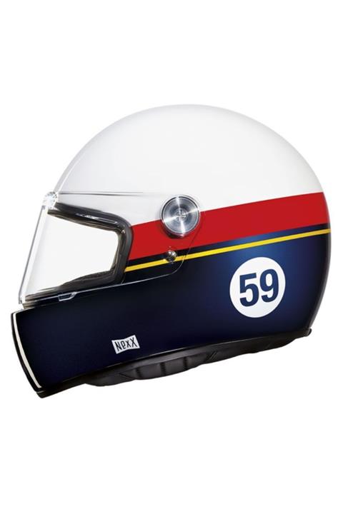 Nexx Beyaz Kırmızı Mavi Kask X.g100 Racer Grand Win