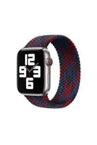 kavim Apple Watch 42mm Kordon Wiwu Braided Solo Loop Contrast Color Large Kordon Uyumlu