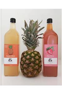 Süheylaana Doğal Ananas Sirkesi 1 lt ve Doğal Çilek Sirkesi 1 lt