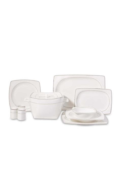 KORKMAZ 60 Parça A8427 Kare Yemek Takımı