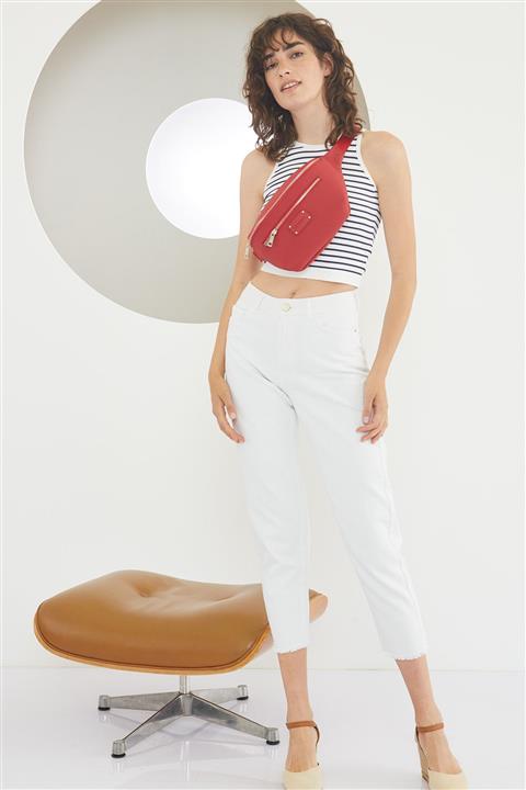 Fossil Kırmızı Kadın Bel Çantası 05FS21Y216