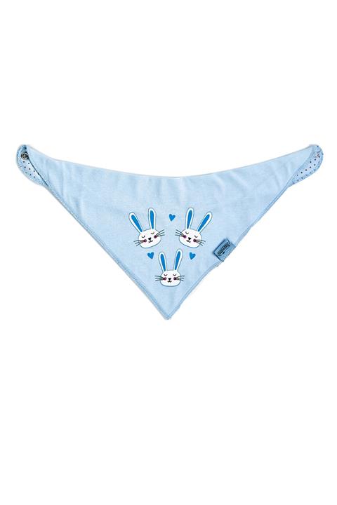 Babyjem Yeni Penye Fular Önlük Mavi