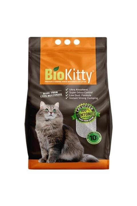 BioKitty Bentonit Ince Taneli Aloe Vera Kokulu Kedi Kumu 10 Lt