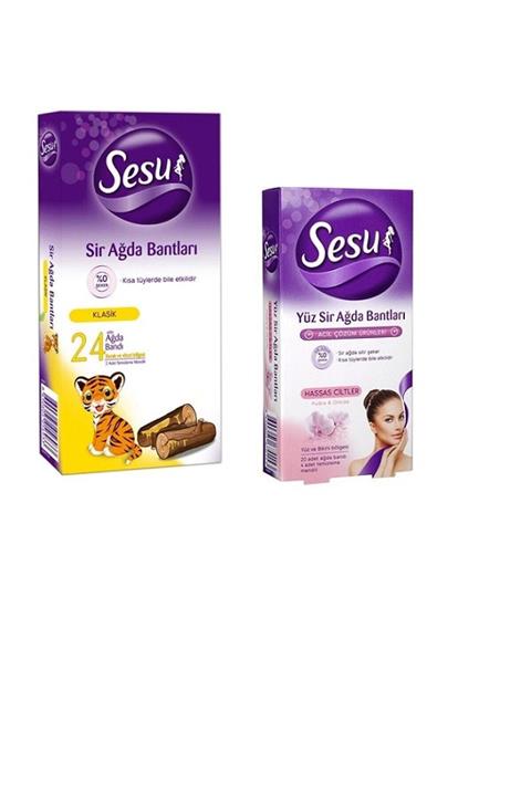 Sesu Şekersiz Sir Ağda Vücut + Yüz Için 2'li