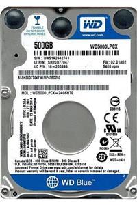 WD 500 Gb 2.5'' Notebook Hdd Western Dıgıtal