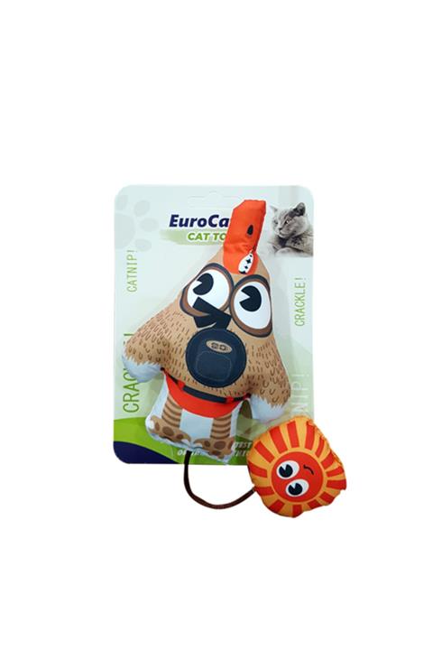 HİLALSHOP Eurocat Kedi Oyuncağı Şaşkın Köpek Ve Güneş 25 Cm