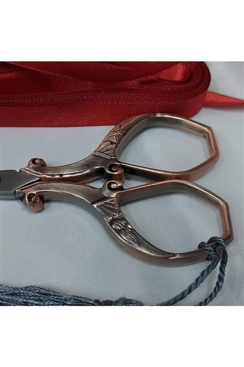 Aker Hediyelik Nişan Makası Eskitme Otantik Nişan Makasları 2021 Model En Keskin Hakiki Çelik Makaslar