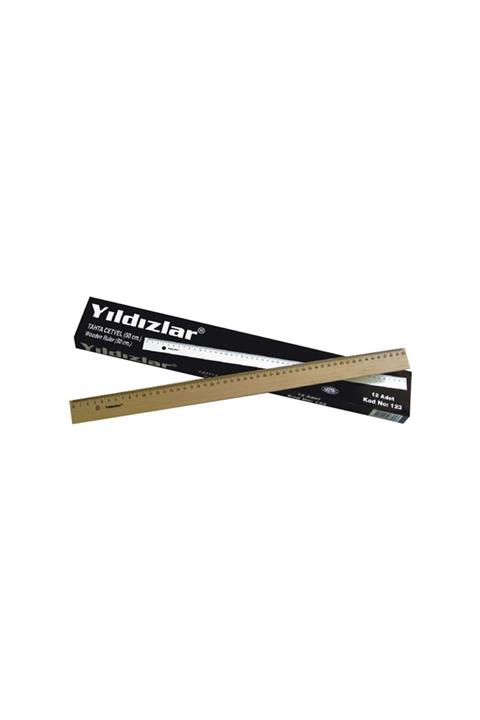 Yıldızlar Tahta Cetvel 50cm