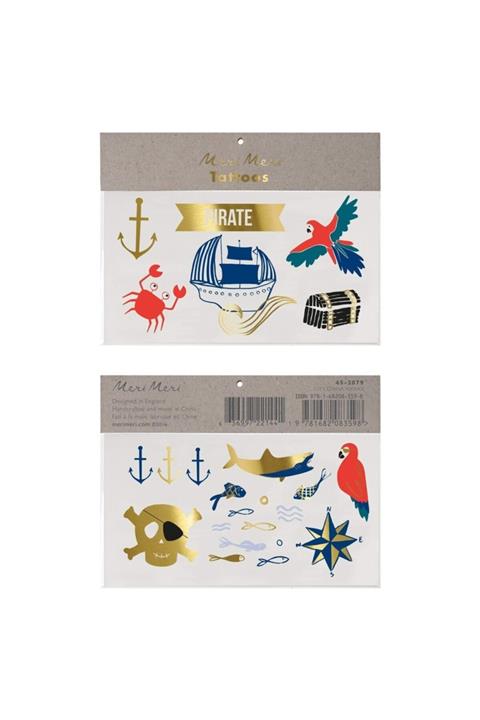 Meri Meri Korsanlar Geçici Dövmeleri