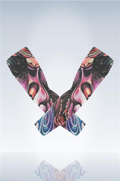 Bear&Pear Mask Unisex Giyilebilir Dövme Çorap Tattoo 2'li Set