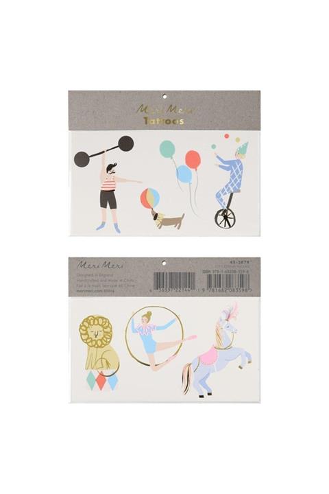 Meri Meri Sirk Tattoos Geçici Dövme