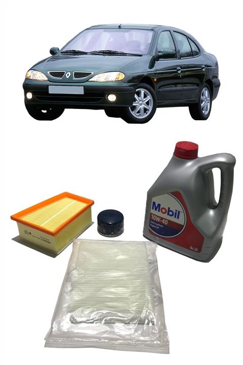 CARDANADAM Renault Megane 1 Yağ Bakım Seti 2000-2004 1.4 Ve 1.6 16 Valve Motorlar Için Mobil 10w 40