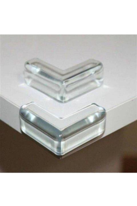 C8HOME Çocuk Emniyet 4 Lü Köşe Koruyucu Bebek Köşe Kilidi Masa Köşe