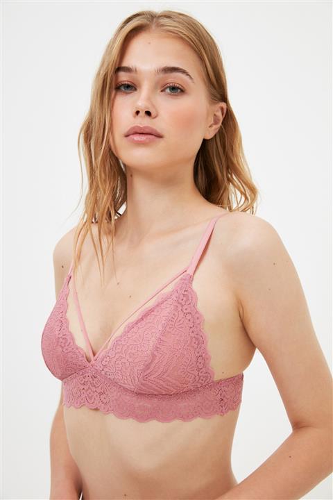 TRENDYOLMİLLA Gül Kurusu Dantelli Bralet THMAW22SU0013