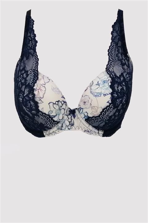 Pierre Cardin Kadın Mavi 412411 Soft Push Up Tek Sütyen