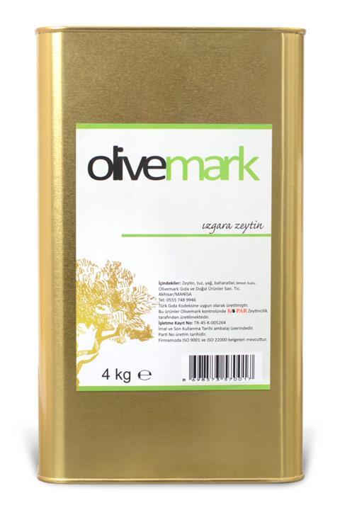 olivemark Domat Izgara Yeşil Zeytin 4 kg