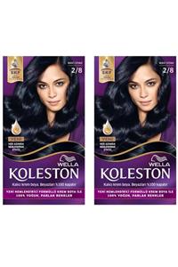 Wella Koleston 2 Li 2/8 Mavi Siyah Kit Boya