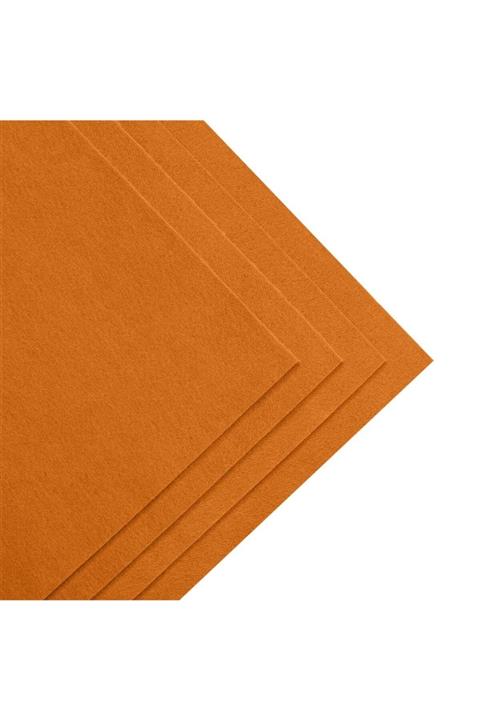 toptankece Turuncu Kalın Keçe 2 Mm Kalınlığında 25x25 cm Ölçülerinde, Hobi Keçe