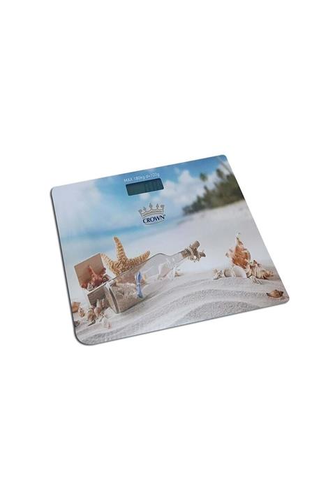 ShoppingFarm Crown Dijital Banyo Tartısı Cam Baskül Terazi Tartı