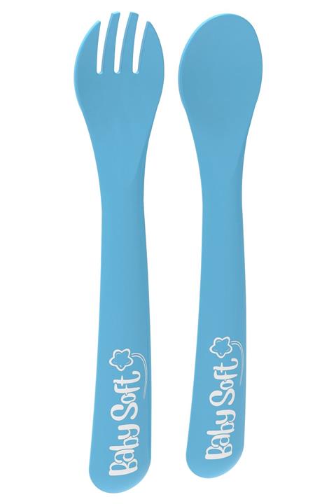 Babysoft Çatal Kaşık Seti Mavi Kız / Erkek