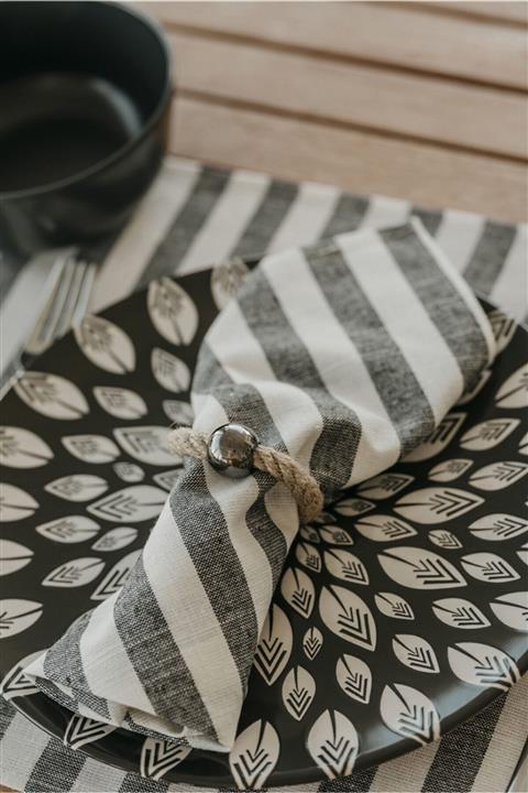 Melino Home Metal Detaylı Peçete Halkası 4'lü Set