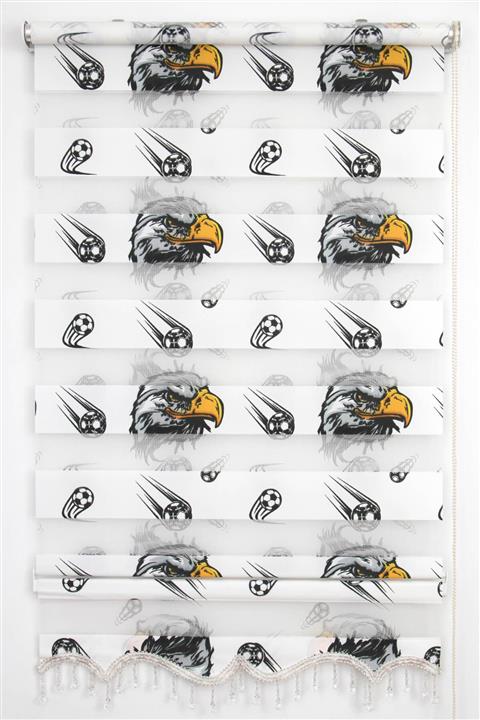 Tengo 180X200 Tengo Zebra Perde  Beşiktaş Çocuk ve Genç Odası Etekli Boncuklu Stor