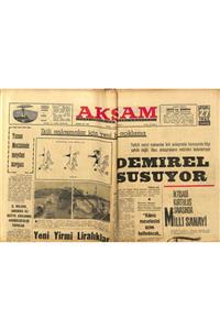 Gökçe Koleksiyon Akşam Gazetesi 27 Kasım 1965Demirel Susuyor