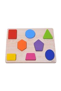 Baby&Toys Ahşap Geometrik Puzzle /