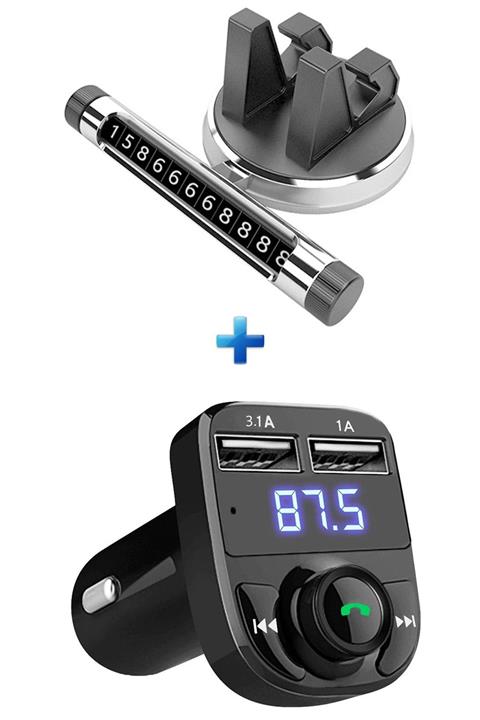 NOYİSKA Jeep Cj Araç Içi Aksesuar Seti Fm Transmitter Telefon Tutuculu Numaratör Parktel Numaralık