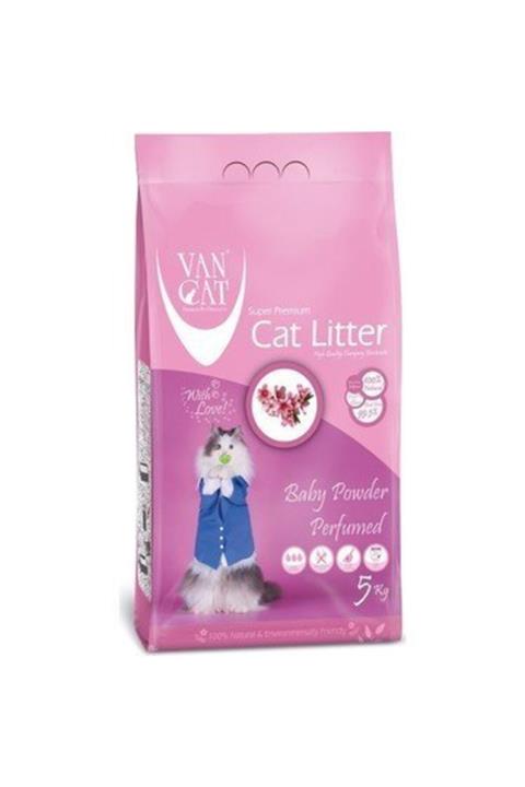 Vancat Baby Power Kokulu Ince Taneli Kedi Kumu 5 Kg 2'li 10 Kg