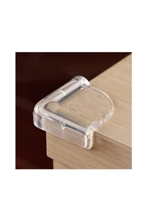Trendy Shop Şeffaf Sivri Köşe Koruyucu Çocuk Emniyeti 4'lü 1 Adet