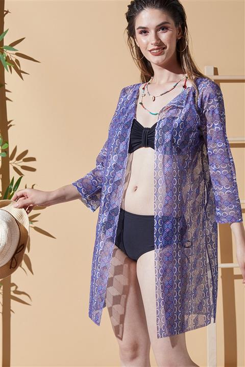 MODAFABRİK Kimono Inci Plaj Elbisesi