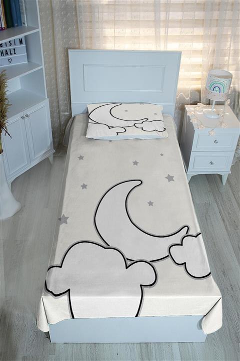 Bebişim Halı Ay Bi44 Pike&yatak Örtüsü(YASTIK KILIFLI)