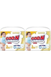 Goo.n Goon Premium Eko Külot Bebek Bezi Beden:3 (7-12kg) Midi 54 Adet (2pk*27)