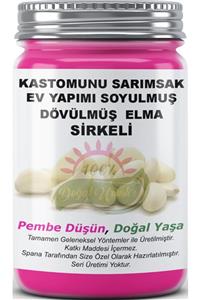 SPANA Kastomunu Sarımsak Soyulmuş Dövülmüş Elma Sirkeli Ev Yapımı Katkısız 330gr